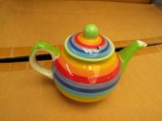 2x Rainbow - Small Teapot - New & Packaged.