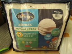 Silentnight Airmax Anti Allergy Mattress Topper. Packaged