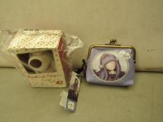 2x Various Items : 1x Bestest Friend Ever - Small Teddy - Boxed. 1x Santoro London - Alice Design