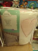 George Baby - Hearts Quilt - Cot & CotBed 4 Tog - All Look New & Packaged.