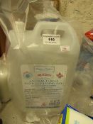 5L Winter in Venice Anti Bac Hand Cleansing Gel. Push pump lid has broke