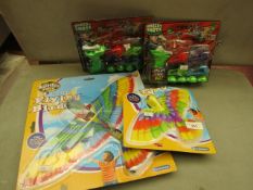 4x Various Toys Being: 2x Whacky Shots - with Trading Cards - Packaging Slightly Damaged. 2x