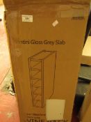Wine Rack - Santini Gloss Grey Slab (150mm Wide) - Unchecked & Boxed.