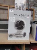 Woozoo by Ohyama rotating globe fan with remote, tested working and boxed.