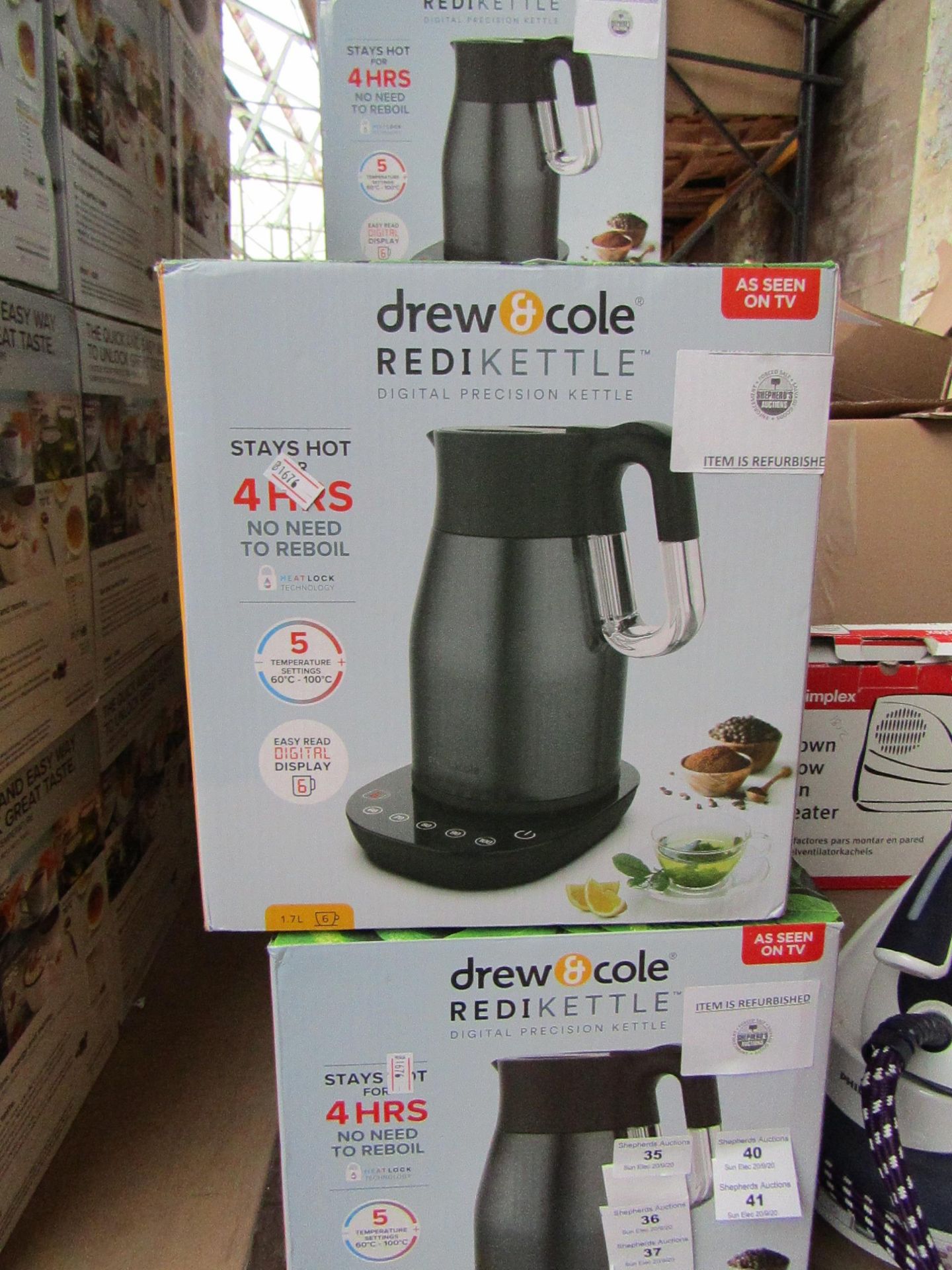 | 1X | DREW AND COLE REDI KETTLE | REFURBISHED AND BOXED | NO ONLINE RESALE | SKU C5060541513587 |