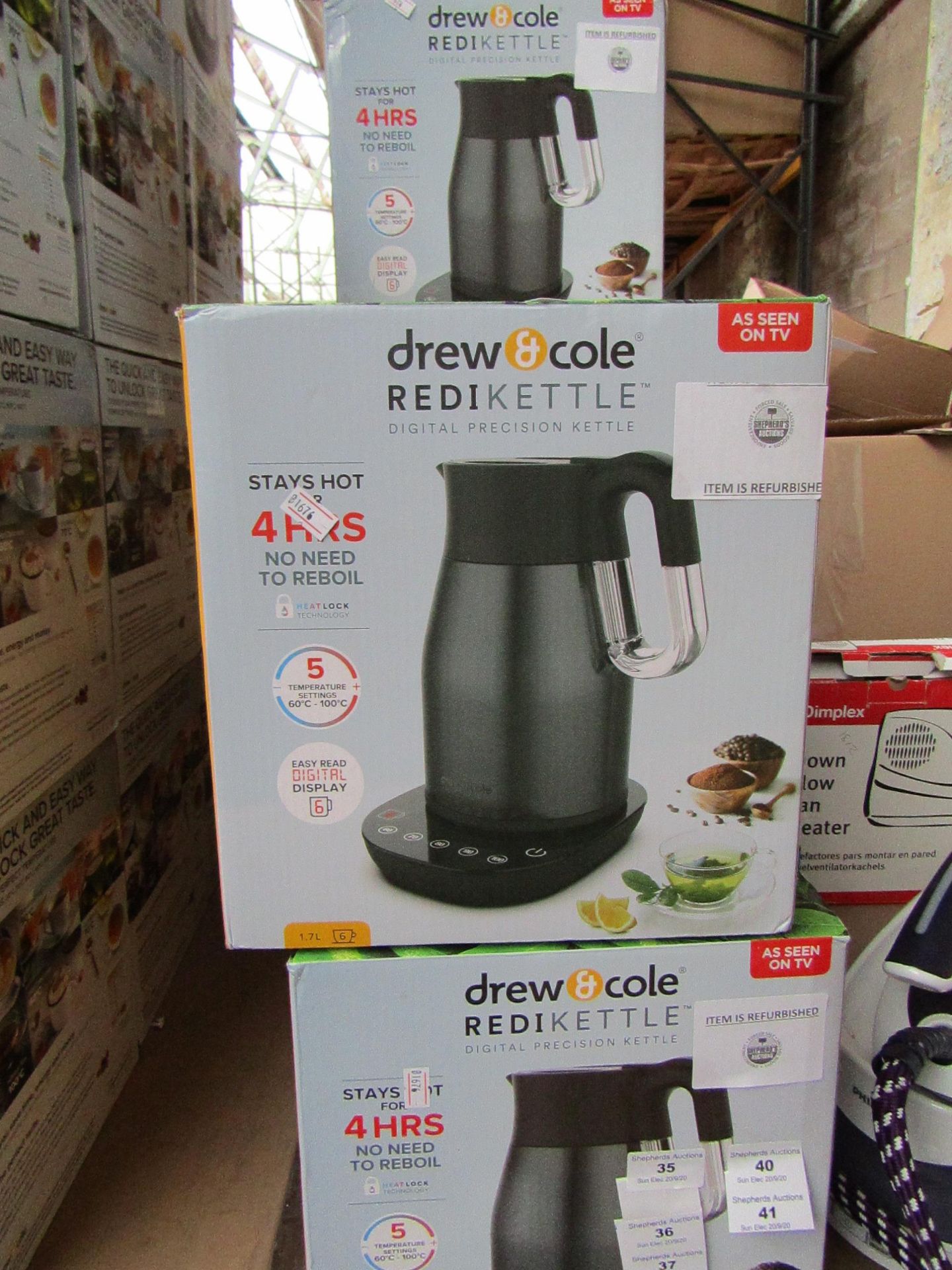 | 1X | DREW AND COLE REDI KETTLE | REFURBISHED AND BOXED | NO ONLINE RESALE | SKU C5060541513587 |