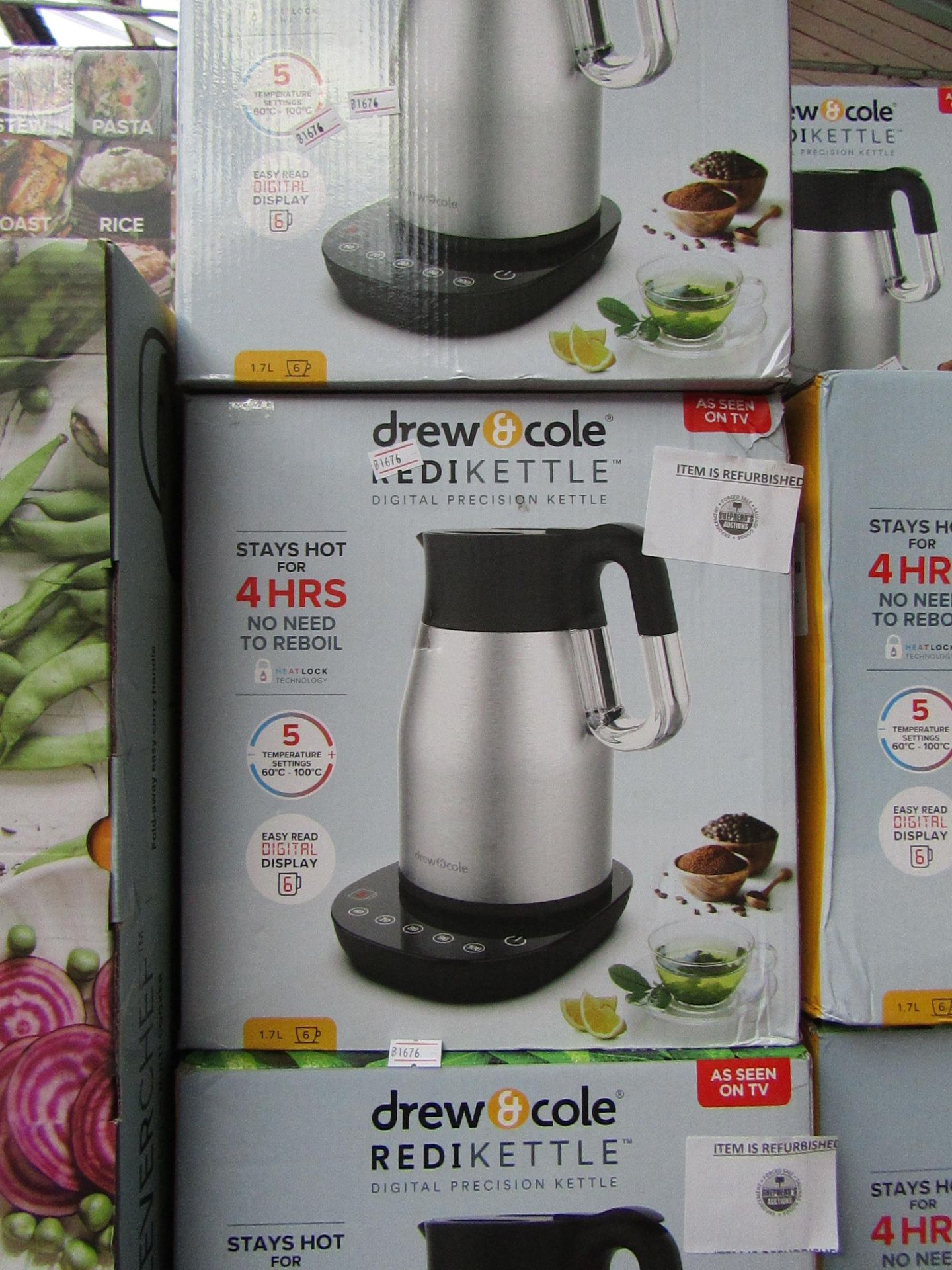 | 4X | DREW AND COLE REDI KETTLE | REFURBISHED AND BOXED | NO ONLINE RESALE | SKU C5060541513587 |