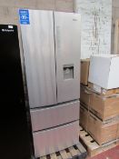 Haier double door fridge Freezer with water dispenser, tested working (except the water dispenser)