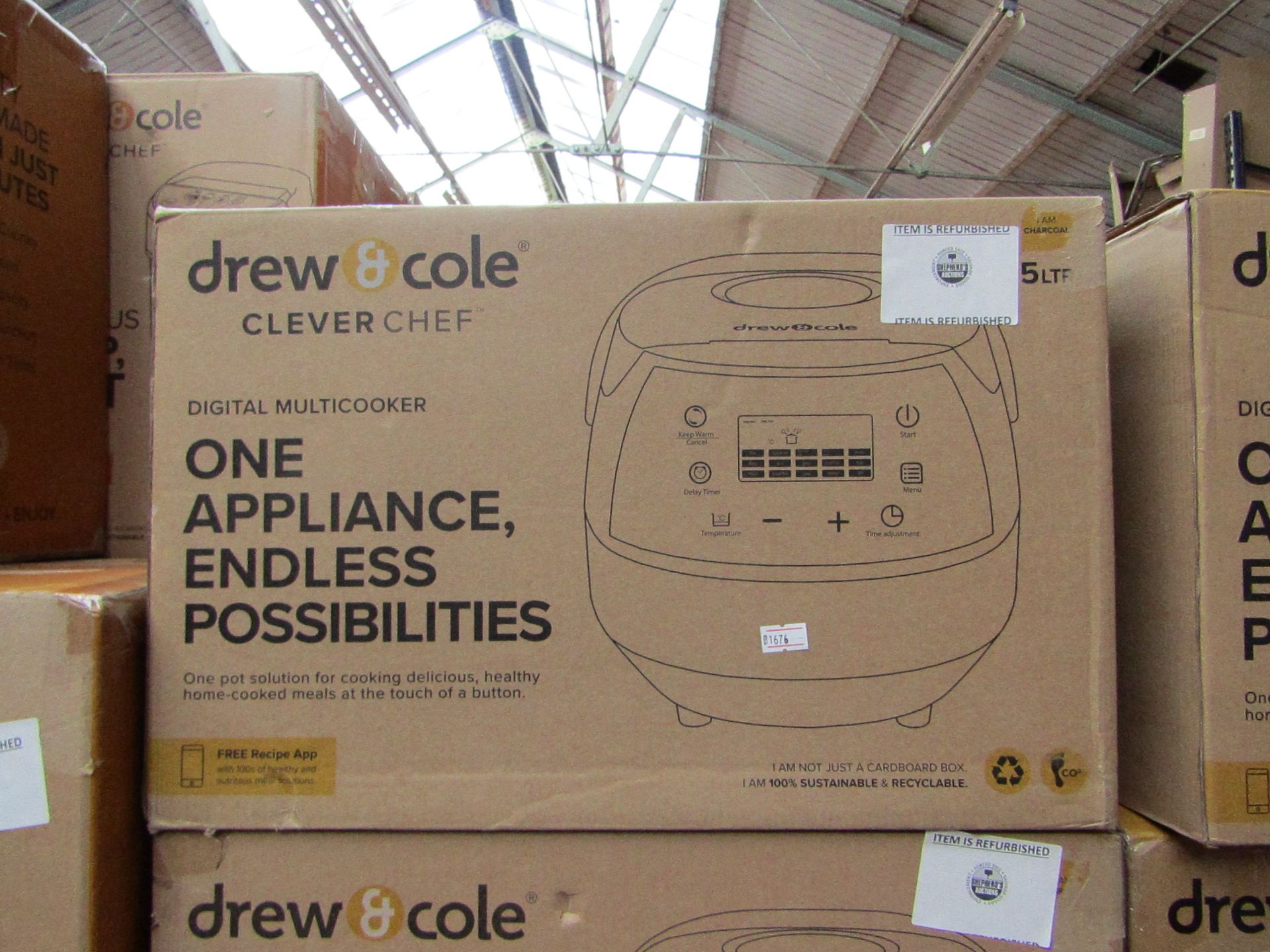 | 1X | DREW AND COLE CLEVER CHEF | BOXED AND REFURBISHED | NO ONLINE RESALE | SKU - | RRP £69.99 |