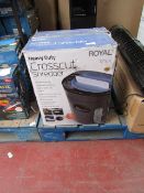 Royal heavy duty cross cut shredder, unchecked and boxed.