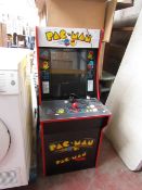 Arcade 1 UP PAC-MAN retro gaming machine with power cable, fully tested working and has no major