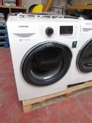 Samsung VRT Plus 9Kg washing machine, powers on but not tested any further due to transport bolts.