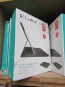 1x Logitech ultra thin keyboard folio for iPad Air, unchecked and boxed.