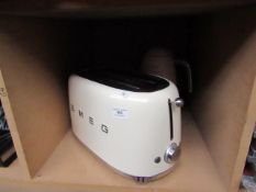 Smeg kettle and toaster set, toaster is tested but kettle is faulty. RRP When New £259.99