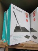 10x Logitech ultra thin keyboard folio for iPad Air, unchecked and boxed.