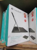 1x Logitech ultra thin keyboard folio for iPad Air, unchecked and boxed.