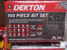 Dekton - 100 Piece Bit Set - New & Packaged.