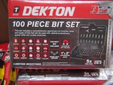 Dekton - 100 Piece Bit Set - New & Packaged.