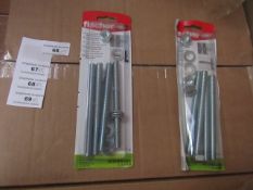 5x Fischer - FIS GS M 10 x 120 Threaded Bolts (Packs of 4) - New & Packaged.