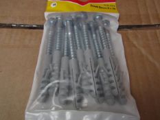 5x Fischer - Coach Screw 8 x 70 (Packs of 10) - New & Packaged.