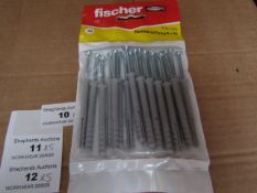 5x Fischer - Hammer- In Fixing 6 x 60 - (Packs of 20) - New & Packaged.