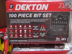 Dekton - 100 Piece Bit Set - New & Packaged.