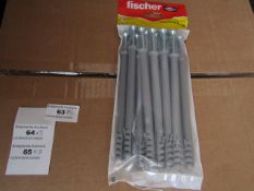 5x Fischer - Frame Fixing 10 x 140 (Pack of 12) - New & Packaged.