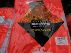 LYNGSOE - Rainwear Microflex - Trousers Hi-Viz Orange - Size XL - Brand New & Packaged.