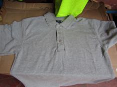 Box of Approx 30 ST - Grey Work Shirts - Size Small - Boxed.