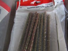 6x Fischer - Countersunk Concrete Screws 6 x 150 (Packs of 10) - New & Packaged.