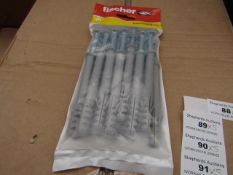 5x Fischer - Frame Fixing 8 x 100 (Packs of 10) - New & Packaged.