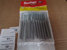 5x Fischer - Hammer- In Fixing 6 x 60 - (Packs of 20) - New & Packaged.