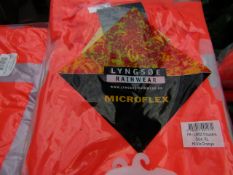 LYNGSOE - Rainwear Microflex - Trousers Hi-Viz Orange - Size XL - Brand New & Packaged.