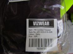 Vizwear - FR Combat Trousers (Purple) - Size 32 R - Packaged.