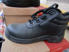 Centek - Black Steel Toe Cap Boot - Size 9 - New & Boxed.