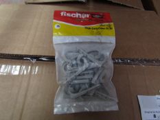 5x Fischer - Single Cable Clamp ES 18 - (Packs of 25) - New & Packaged.