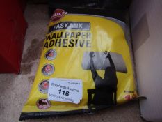 1x Stanley Easy mix wall paper adehsive each bag hangs up to 10 rolls - New.