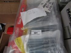 24x Fischer - Coach Screws 8 x 70 (Packs of 10) - New & Packaged.