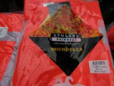 LYNGSOE - Rainwear Microflex - Trousers Hi-Viz Orange - Size XL - Brand New & Packaged.