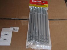 5x Fischer - Frame Fixing 10 x 140 (Pack of 12) - New & Packaged.