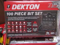 Dekton - 100 Piece Bit Set - New & Packaged.