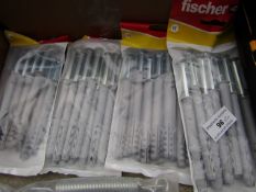 4x Fischer - Frame Fixing 10 x 100 (Packs of 12) - New & Packaged.