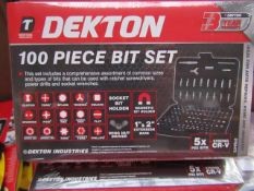 Dekton - 100 Piece Bit Set - New & Packaged.