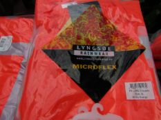 LYNGSOE - Rainwear Microflex - Trousers Hi-Viz Orange - Size XL - Brand New & Packaged.