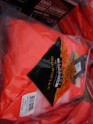LYNGSOE - Rainwear Microflex - Bib 'n' Brace - Size Large - Hi-Viz Orange (WaterProof,