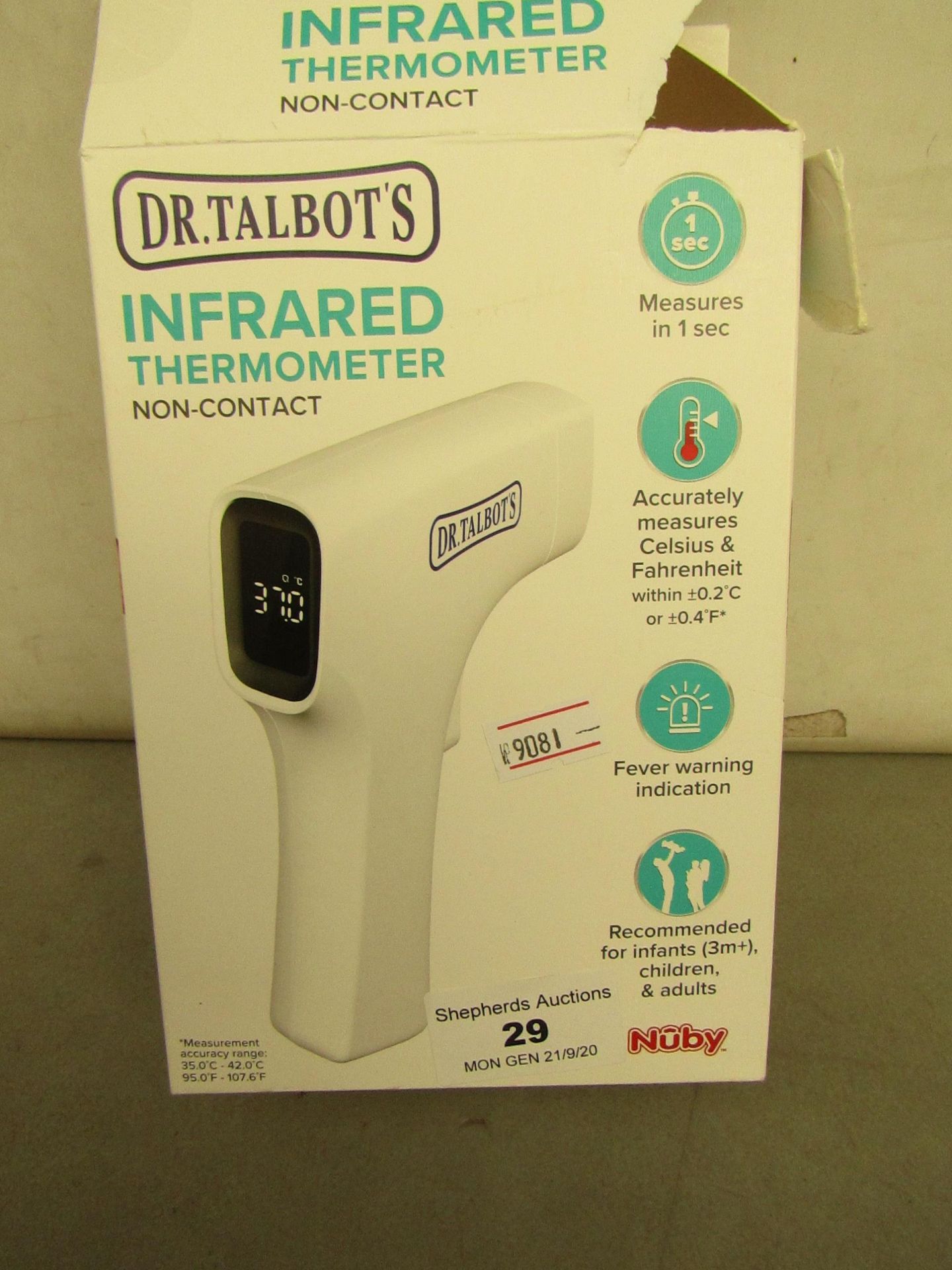 Dr talbots Infrared Thermometer (non Contact). Boxed but untested