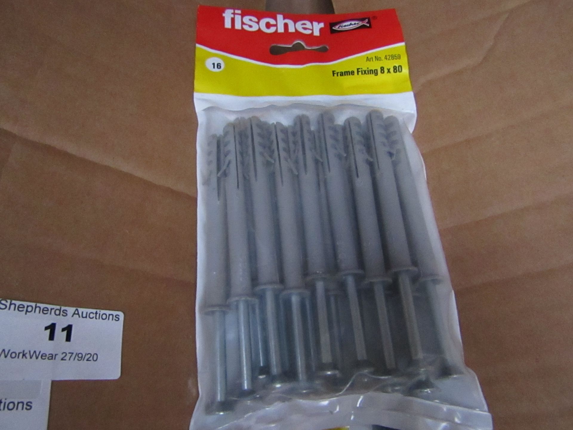 5x Fischer - Frame Fixing 8 x 80 (Packs of 16) - New & Packaged.