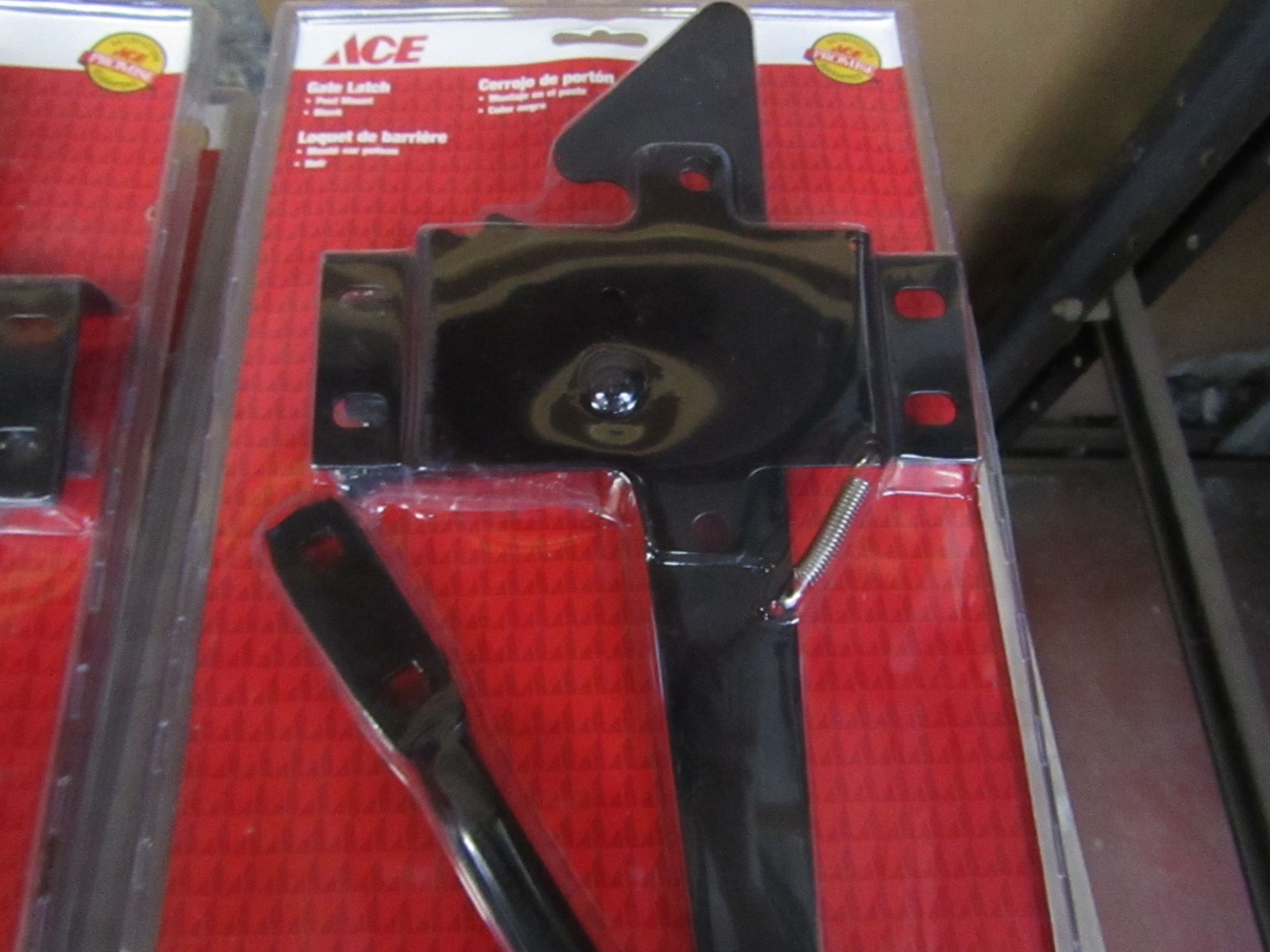 ACE - Black Post Mount Gate Latch - New & Packaged.