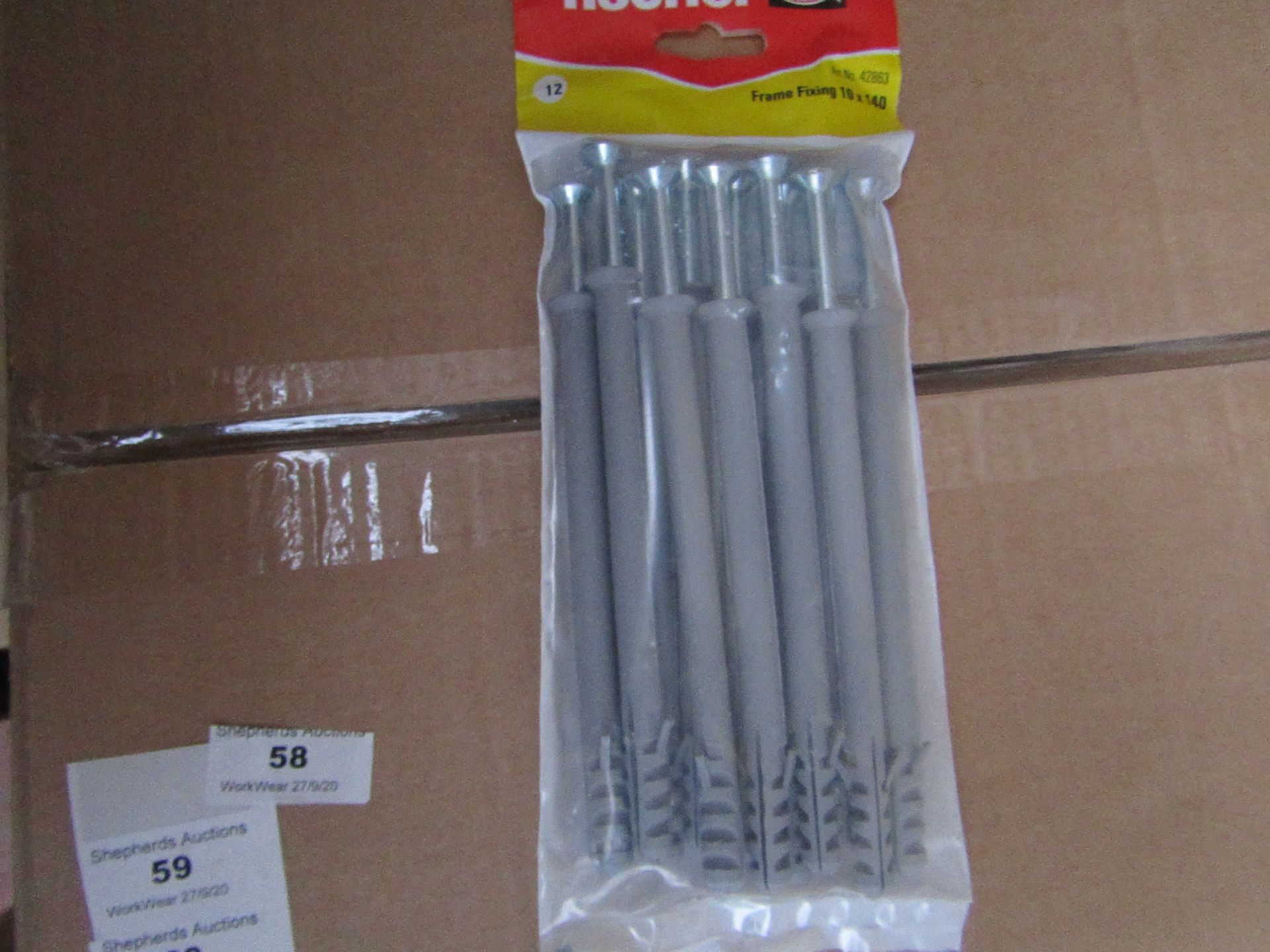 5x Fischer - Frame Fixing 10 x 140 (Pack of 12) - New & Packaged.