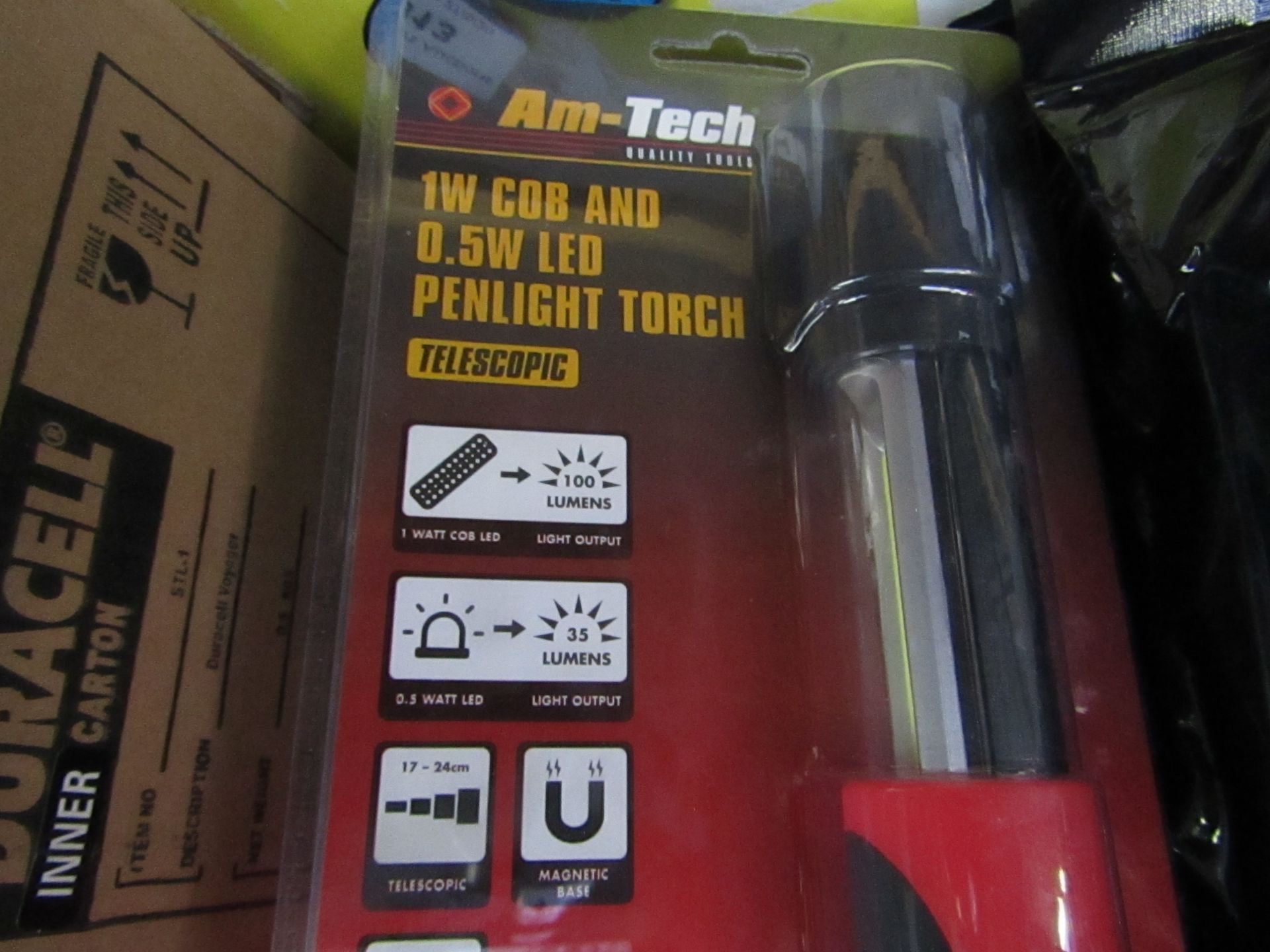 Am-Tech - 1W COB & 0.5W LED Penlight Touch - New & Packaged.